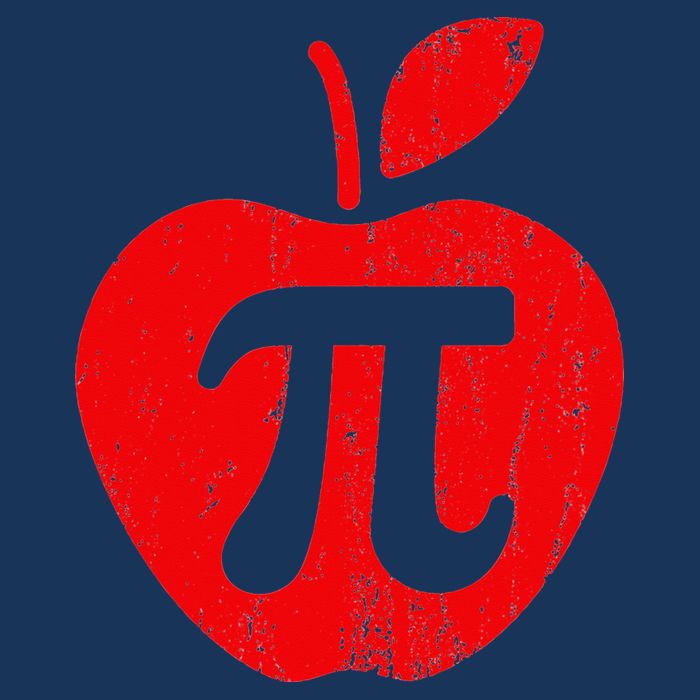 Apple Pi Day Funny Math Nerd Pie Teacher 3.14 Infant Baby Jersey Bodysuit