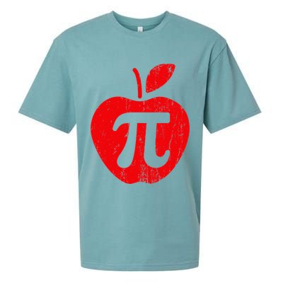 Apple Pi Day Funny Math Nerd Pie Teacher 3.14 Sueded Cloud Jersey T-Shirt