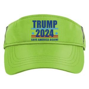 American President Donald Trump 2024 Election Save America Again Adult Drive Performance Visor