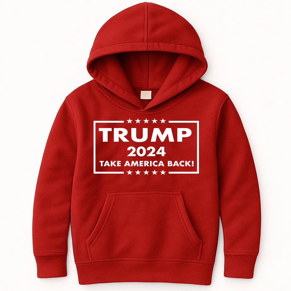 American President Donald Trump 2024 Take America Back US Election Kids Hoodie