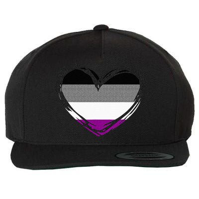 Asexual Pride Design Asexual Wool Snapback Cap