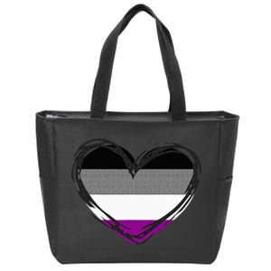 Asexual Pride Design Asexual Zip Tote Bag