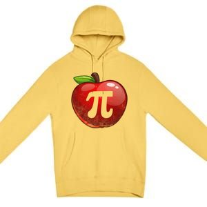 Apple Pi Day Great Gift Funny Math Nerd Pie Teacher 3 14 Gift Premium Pullover Hoodie