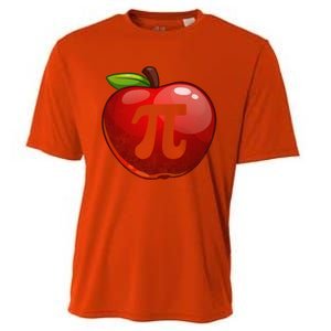 Apple Pi Day Great Gift Funny Math Nerd Pie Teacher 3 14 Gift Cooling Performance Crew T-Shirt