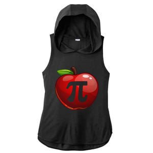 Apple Pi Day Great Gift Funny Math Nerd Pie Teacher 3 14 Gift Ladies PosiCharge Tri-Blend Wicking Draft Hoodie Tank