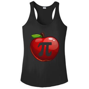 Apple Pi Day Great Gift Funny Math Nerd Pie Teacher 3 14 Gift Ladies PosiCharge Competitor Racerback Tank