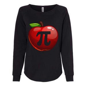 Apple Pi Day Great Gift Funny Math Nerd Pie Teacher 3 14 Gift Womens California Wash Sweatshirt