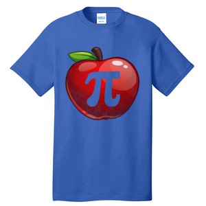 Apple Pi Day Great Gift Funny Math Nerd Pie Teacher 3 14 Gift Tall T-Shirt