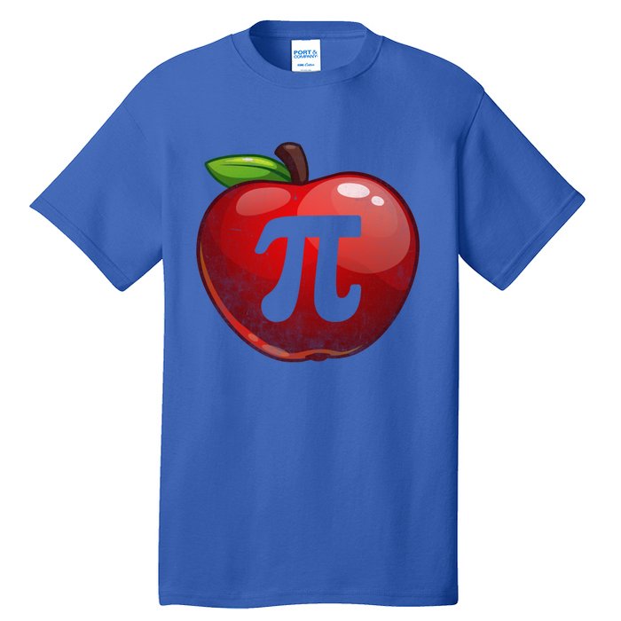 Apple Pi Day Great Gift Funny Math Nerd Pie Teacher 3 14 Gift Tall T-Shirt