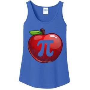 Apple Pi Day Great Gift Funny Math Nerd Pie Teacher 3 14 Gift Ladies Essential Tank