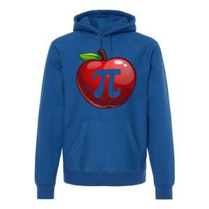 Apple Pi Day Great Gift Funny Math Nerd Pie Teacher 3 14 Gift Premium Hoodie