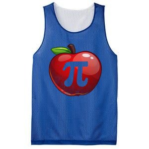 Apple Pi Day Great Gift Funny Math Nerd Pie Teacher 3 14 Gift Mesh Reversible Basketball Jersey Tank