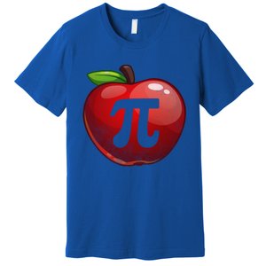 Apple Pi Day Great Gift Funny Math Nerd Pie Teacher 3 14 Gift Premium T-Shirt