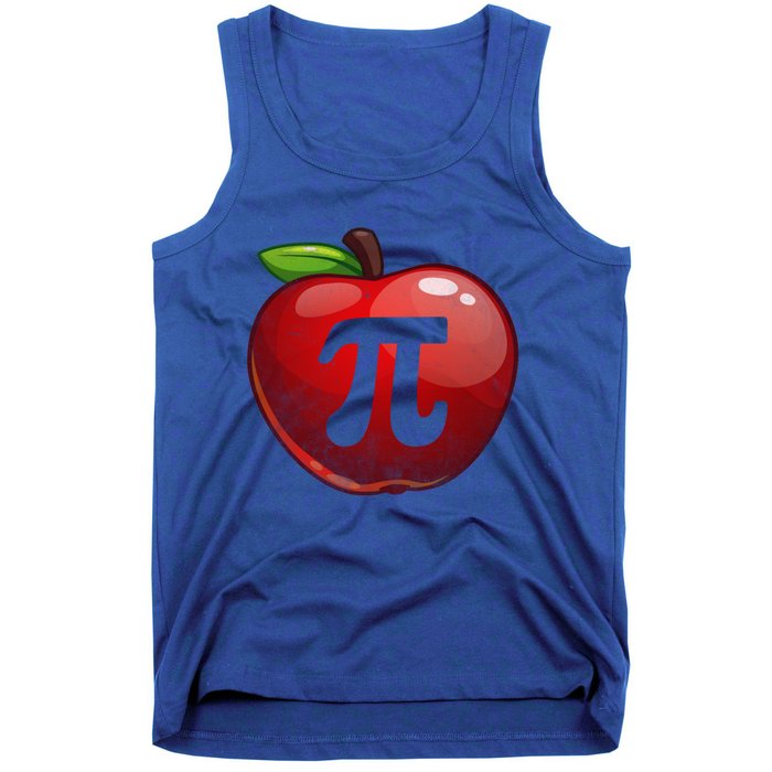 Apple Pi Day Great Gift Funny Math Nerd Pie Teacher 3 14 Gift Tank Top