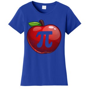 Apple Pi Day Great Gift Funny Math Nerd Pie Teacher 3 14 Gift Women's T-Shirt