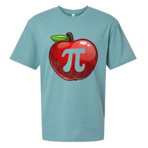 Apple Pi Day Great Gift Funny Math Nerd Pie Teacher 3 14 Gift Sueded Cloud Jersey T-Shirt