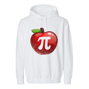 Apple Pi Day Great Gift Funny Math Nerd Pie Teacher 3 14 Gift Garment-Dyed Fleece Hoodie