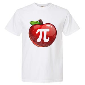 Apple Pi Day Great Gift Funny Math Nerd Pie Teacher 3 14 Gift Garment-Dyed Heavyweight T-Shirt