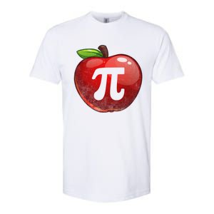 Apple Pi Day Great Gift Funny Math Nerd Pie Teacher 3 14 Gift Softstyle CVC T-Shirt