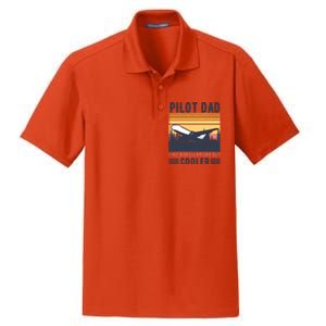 Aviation Pilot Dad Like A Normal Dad But Cooler Funny Pilot Dry Zone Grid Polo