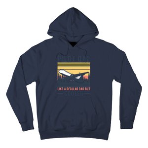 Aviation Pilot Dad Like A Normal Dad But Cooler Funny Pilot Hoodie