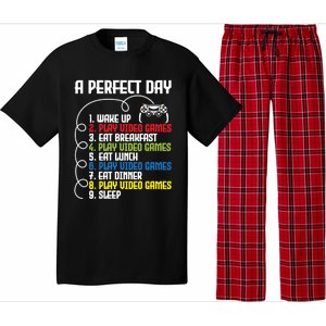 A Perfect Day Funny Gaming Gamer Video Game Meaningful Gift Pajama Set