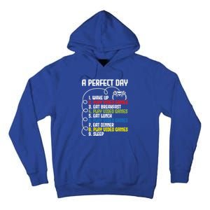 A Perfect Day Funny Gaming Gamer Video Game Meaningful Gift Tall Hoodie