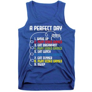 A Perfect Day Funny Gaming Gamer Video Game Meaningful Gift Tank Top