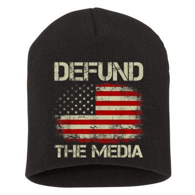 Antimisinformation Political Defund The Media Short Acrylic Beanie