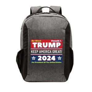 American President Donald Trump 2024 Keep America Great US Election Vector Backpack