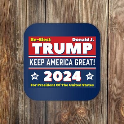 American President Donald Trump 2024 Keep America Great US Election Coaster