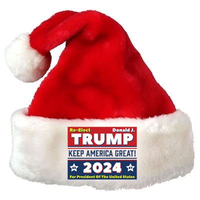 American President Donald Trump 2024 Keep America Great US Election Premium Christmas Santa Hat