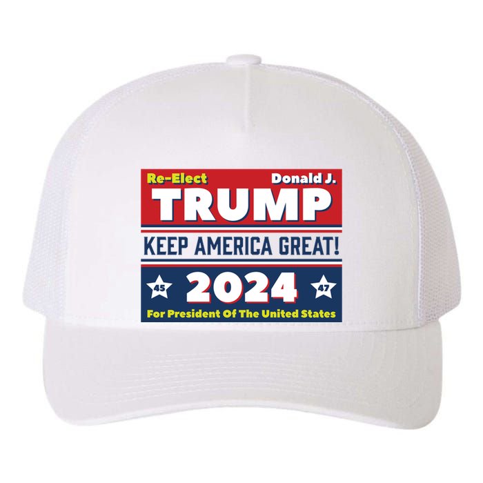 American President Donald Trump 2024 Keep America Great US Election Yupoong Adult 5-Panel Trucker Hat