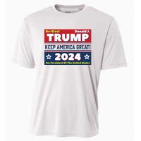 American President Donald Trump 2024 Keep America Great US Election Cooling Performance Crew T-Shirt