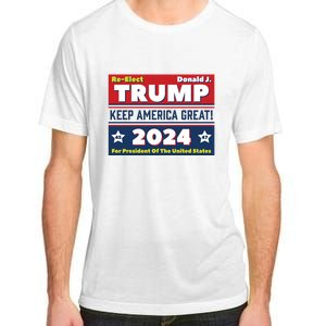 American President Donald Trump 2024 Keep America Great US Election Adult ChromaSoft Performance T-Shirt