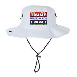 American President Donald Trump 2024 Keep America Great US Election Legacy Cool Fit Booney Bucket Hat