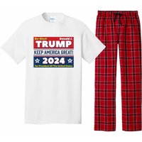 American President Donald Trump 2024 Keep America Great US Election Pajama Set