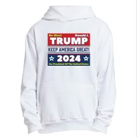 American President Donald Trump 2024 Keep America Great US Election Urban Pullover Hoodie