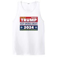 American President Donald Trump 2024 Keep America Great US Election PosiCharge Competitor Tank