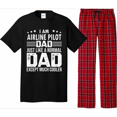 Airline Pilot Dad Irplane Airline Pilot Fathers Day Gift Pajama Set