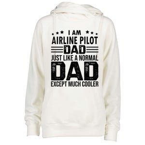 Airline Pilot Dad Irplane Airline Pilot Fathers Day Gift Womens Funnel Neck Pullover Hood