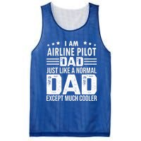 Airline Pilot Dad Irplane Airline Pilot Fathers Day Gift Mesh Reversible Basketball Jersey Tank