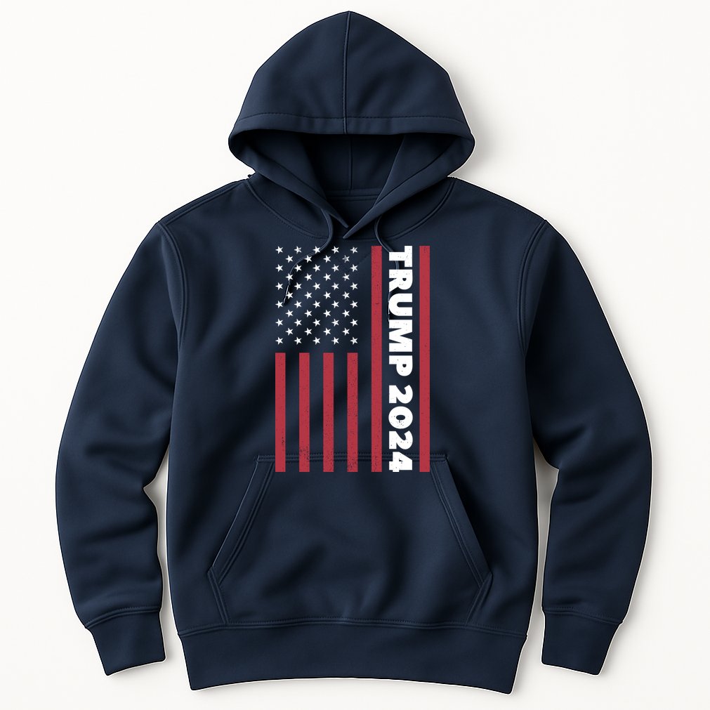 American President Donald Trump 2024 Flag US Election Hoodie