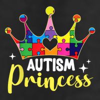 Autism Princess Daughter Autism Awareness 7 Panel Mesh Trucker Snapback Hat