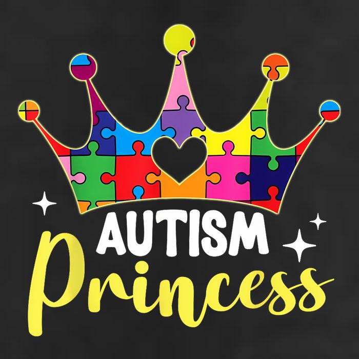 Autism Princess Daughter Autism Awareness 7 Panel Mesh Trucker Snapback Hat