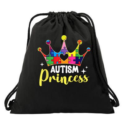 Autism Princess Daughter Autism Awareness Drawstring Bag