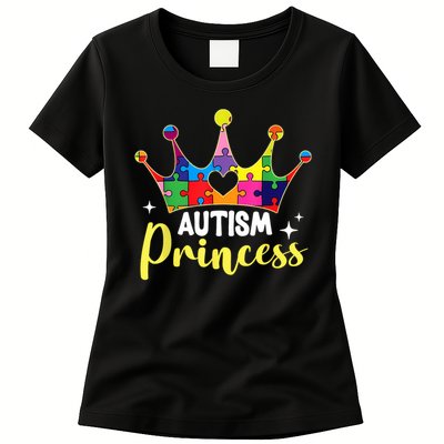 Autism Princess Daughter Autism Awareness Womens T-Shirt