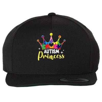 Autism Princess Daughter Autism Awareness Wool Snapback Cap