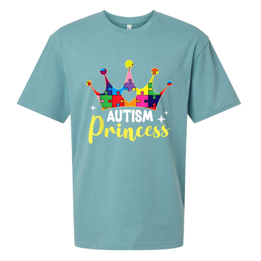 Autism Princess Daughter Autism Awareness Sueded Cloud Jersey T-Shirt