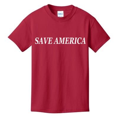 American President Donald Trump 2024 Save America US Election Kids T-Shirt